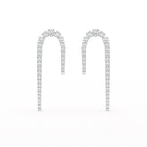 14.26 CT Round Cut Lab Diamond Drop Earrings